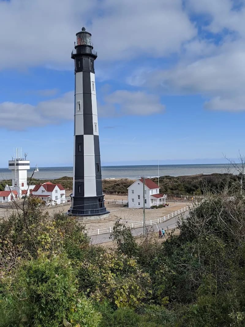 View of Cape Henry Lighthouse in Virginia Beach, VA