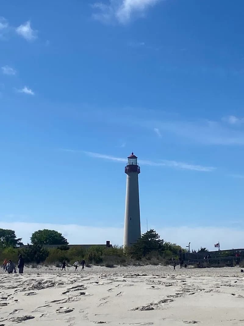 View of Cape May Lighthouse in Cape May, NJ