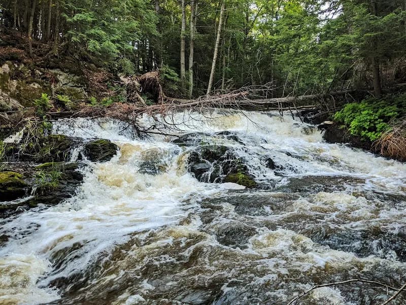 Carp River Falls nature preserve in Marquette, MI