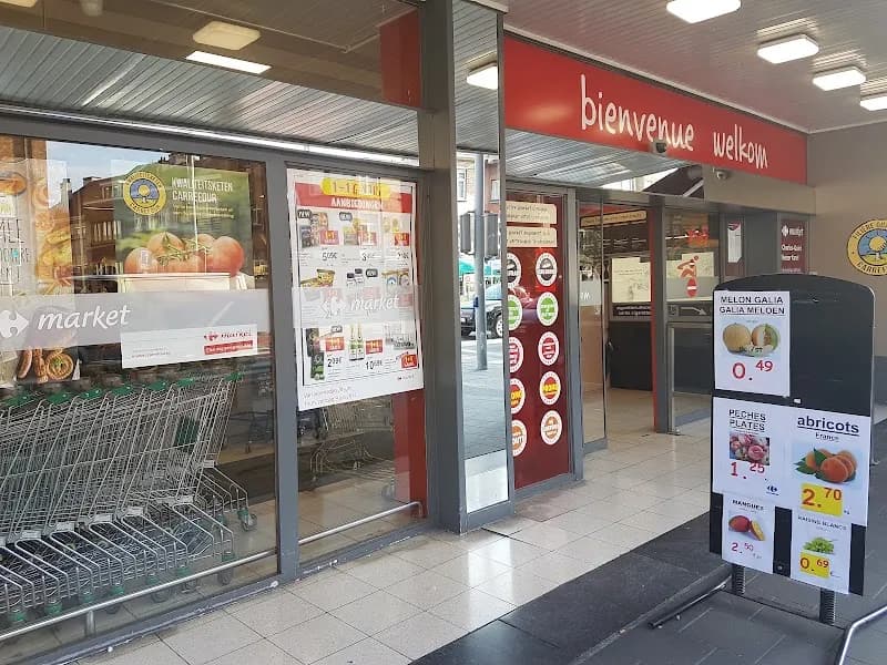 View of Carrefour market Ganshoren Charles Quint in Ganshoren, BRU