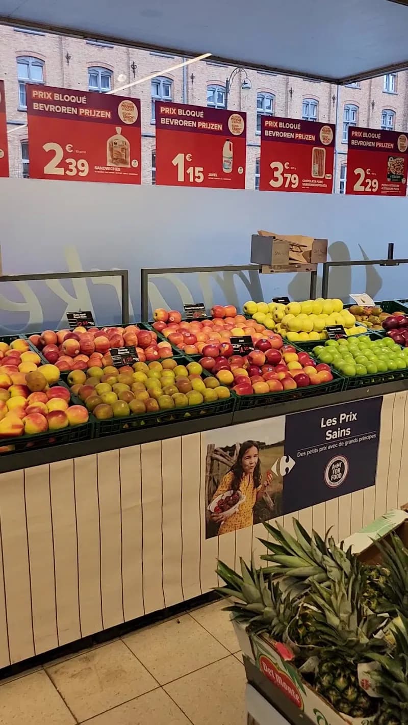 View of Carrefour market Ganshoren Charles Quint in Ganshoren, BRU
