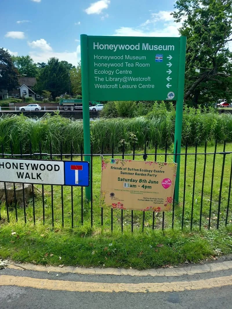 View of Carshalton Ponds in Sutton, London