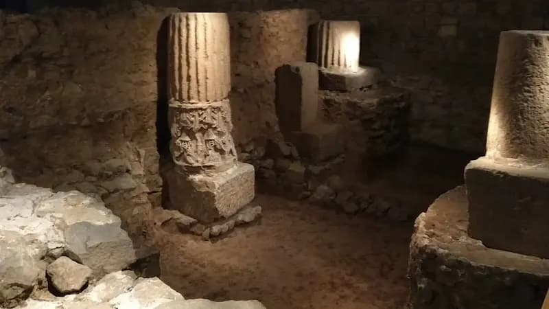 View of Casa Padellàs (Barcelona History Museum MUHBA) in Barcelona, CT