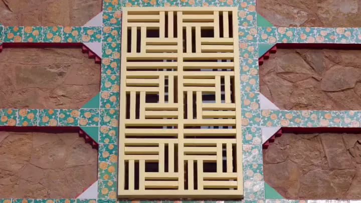 View of Casa Vicens Gaudí in Barcelona, CT