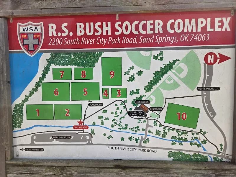 View of Case Community Park in Sand Springs, OK