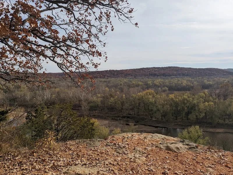 View of Castlewood State Park in Ballwin, MO