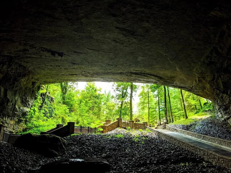 View of Cathedral Caverns State Park in Huntsville, AL