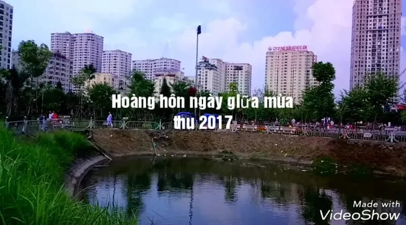 View of Cau Giay Park in Từ Liêm, HN