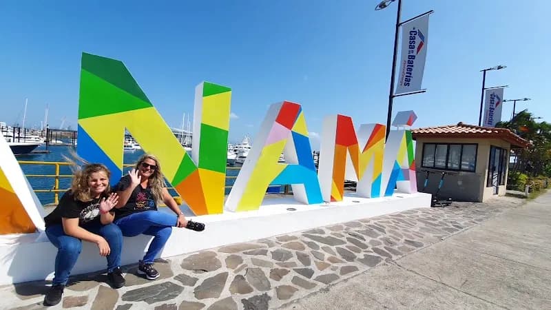 View of Causeway Amador in Costa del Este, PA