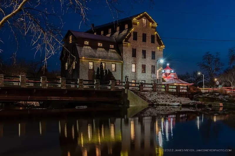 View of Cedarburg Mill in Cedarburg, WI