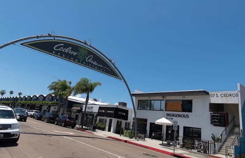 View of Cedros Collective Mall in Solana Beach, CA