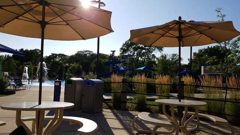 View of Centennial Aquatic Center in Park Ridge, IL