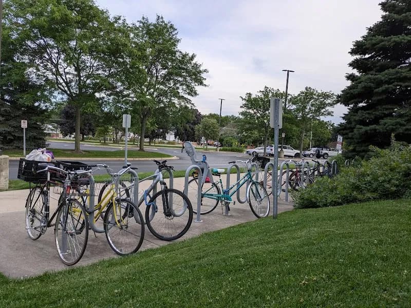 View of Centennial Family Aquatic Center in Wilmette, IL