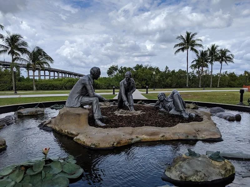 View of Centennial Park in Fort Myers, FL
