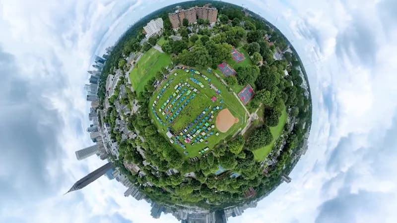 View of Central Park in Atlanta, MI