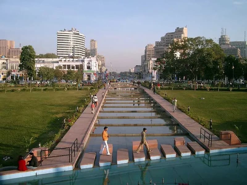 View of Central Park in Rajeev Chowk Area, DL