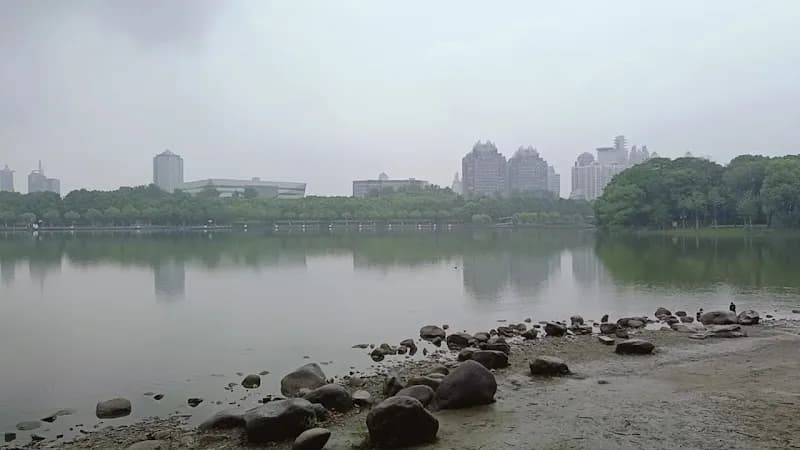 View of Century Park in Shanghai, SH