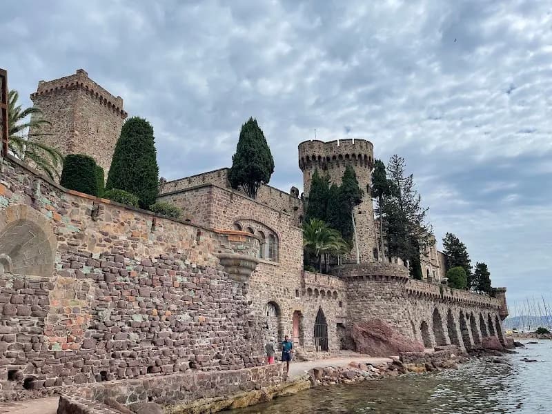 View of Château de la Napoule in Mandelieu-la-Napoule, PACA
