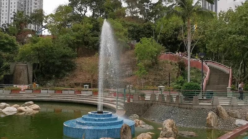 View of Chai Wan Park in Shau Kei Wan, HK