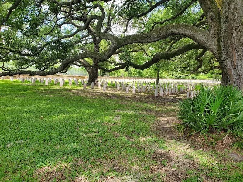 View of Chalmette National Cemetery in Chalmette, LA