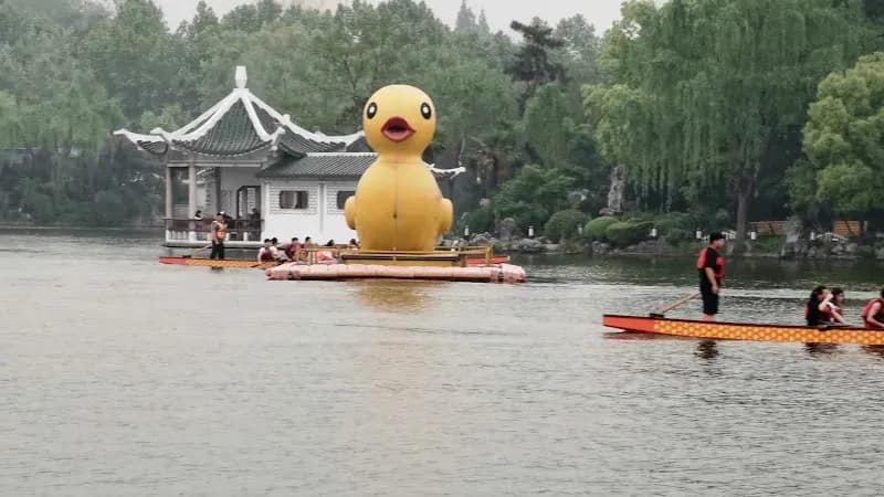 View of Changfeng Park in Putuo, SH