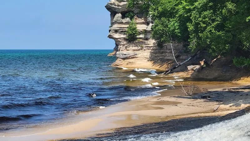 Chapel Beach beach in Munising, MI