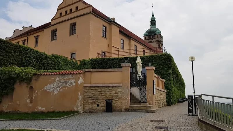 View of Chateau Melnik in Mělník, CZ