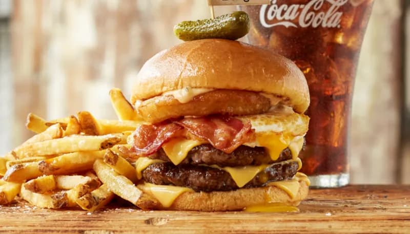 View of Cheeseburger  Bobby's in Buckhead, GA