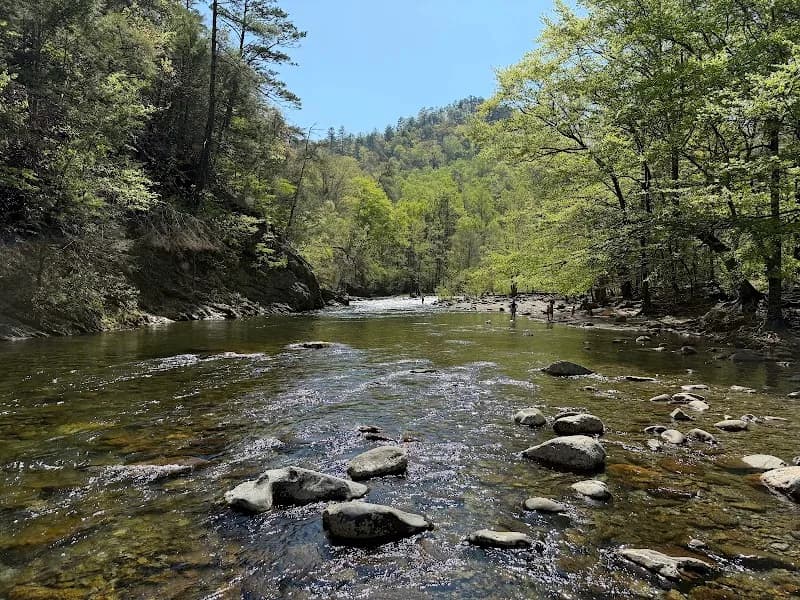 Chestnut Top Trailhead hiking area in Townsend, TN