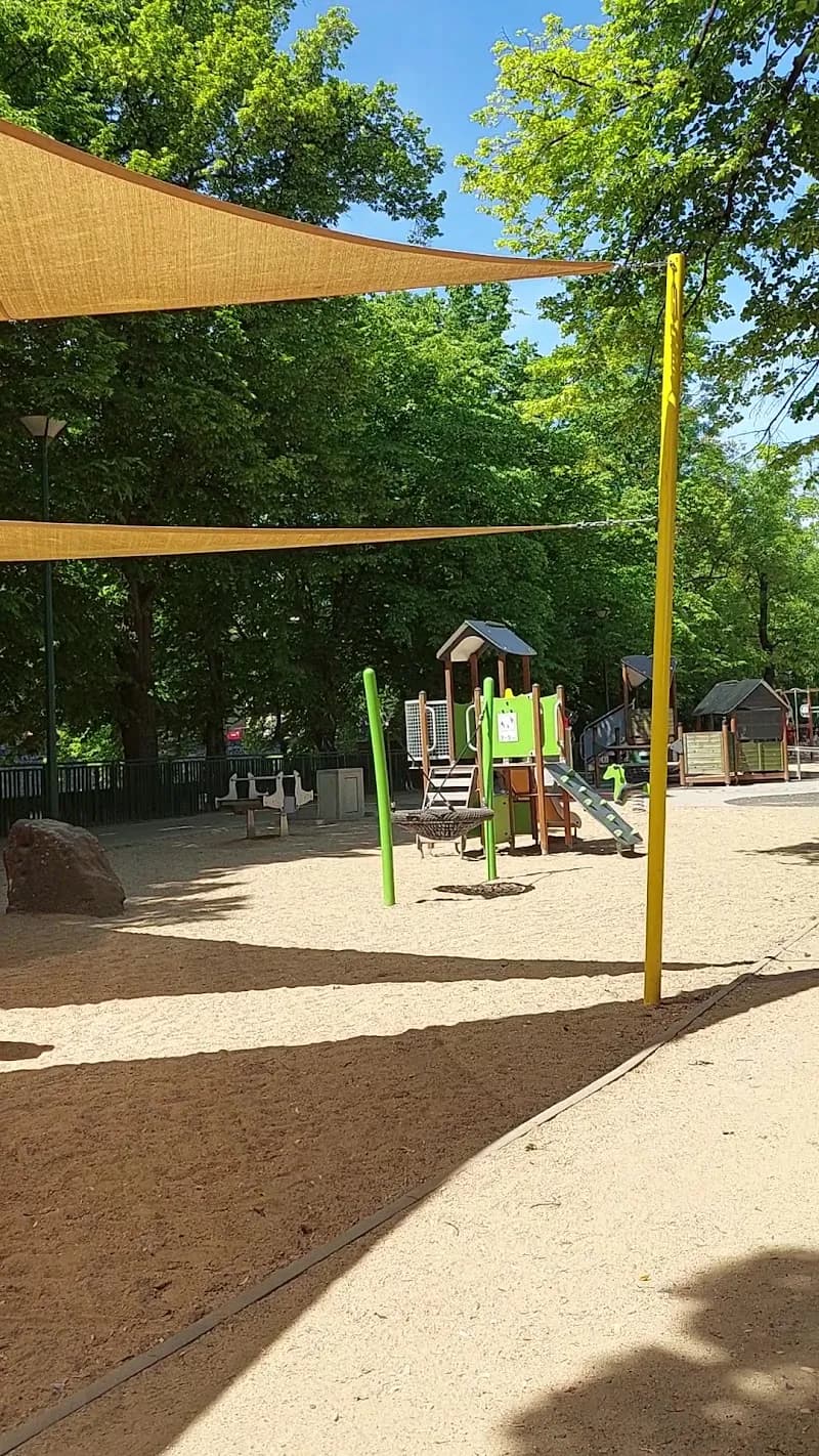 View of Children’s Island Playground in Smíchov, CZ