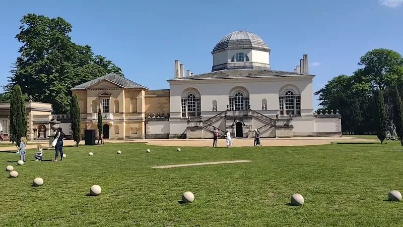 View of Chiswick House and Gardens in Chiswick, London