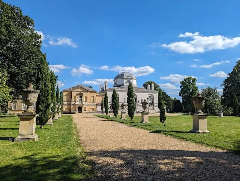 View of Chiswick House and Gardens in Chiswick, London