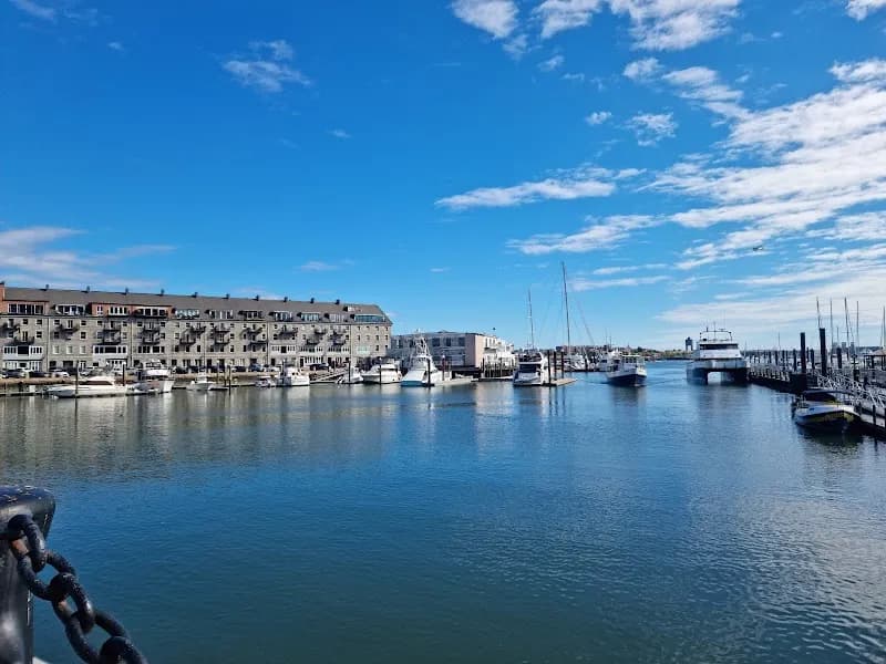View of Christopher Columbus Waterfront Park in Boston, MA