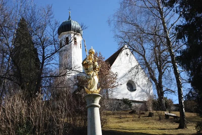 View of Church of St. Martin in Herrsching am Ammersee, BY