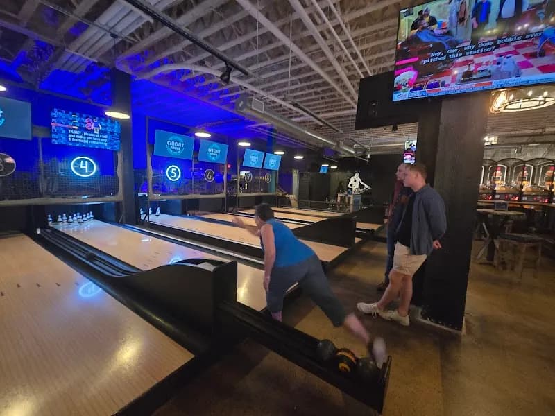 View of Circuit Social Arcade Bar Social in Norfolk, VA