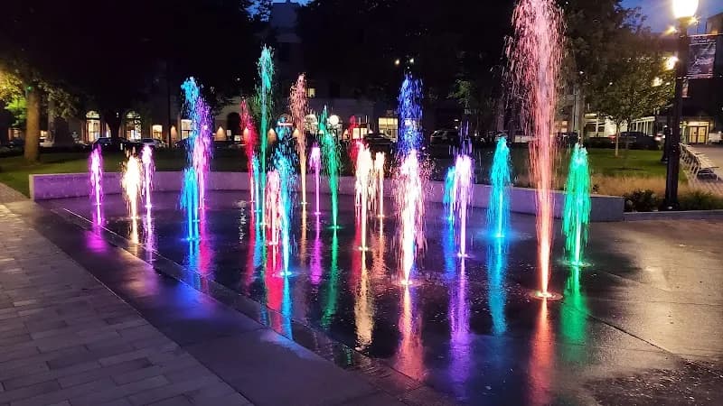 View of City Hall Park in Burlington, VT