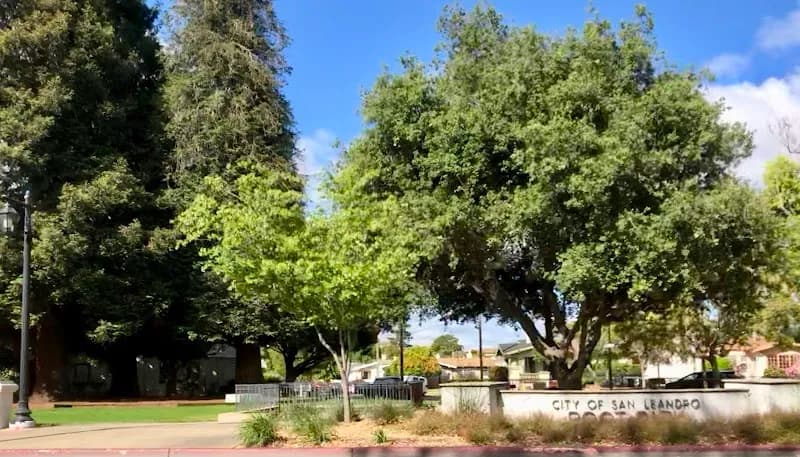 View of City of San Leandro Root Park in San Leandro, CA