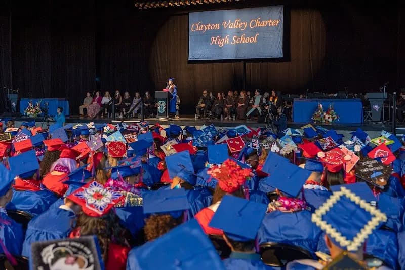 View of Clayton Valley Charter High School in Concord, CA