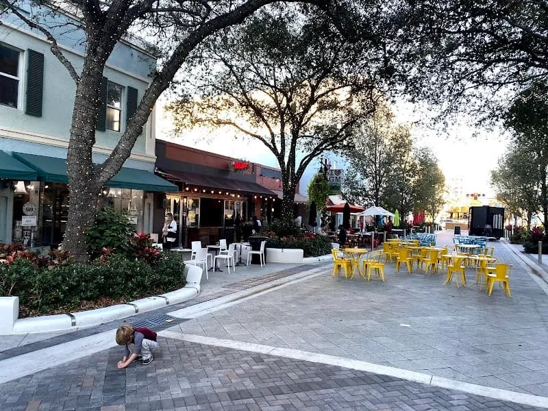 View of Clematis Street in West Palm Beach, FL