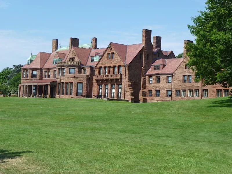 View of Cliff Walk in Newport, RI