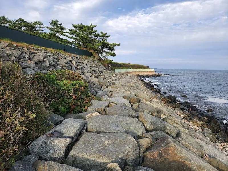 View of Cliff Walk in Newport, RI