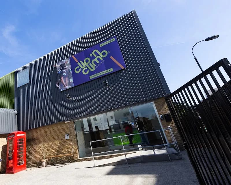 View of Clip 'n Climb Chelsea in London, LDN