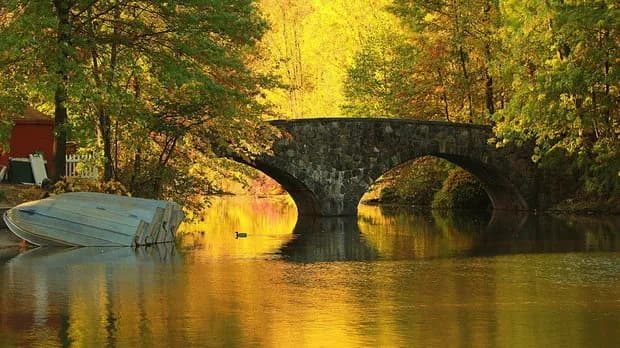 View of Clove Lakes Park in Staten Island, NY
