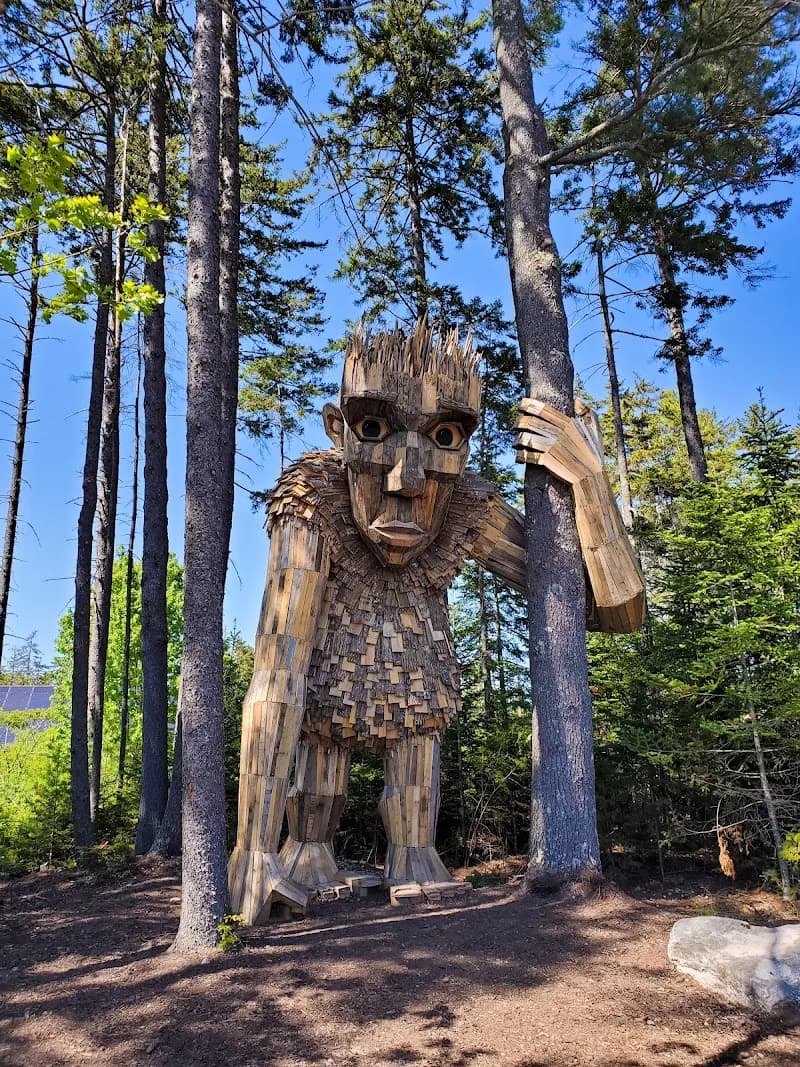 View of Coastal Maine Botanical Gardens in Bar Harbor, ME