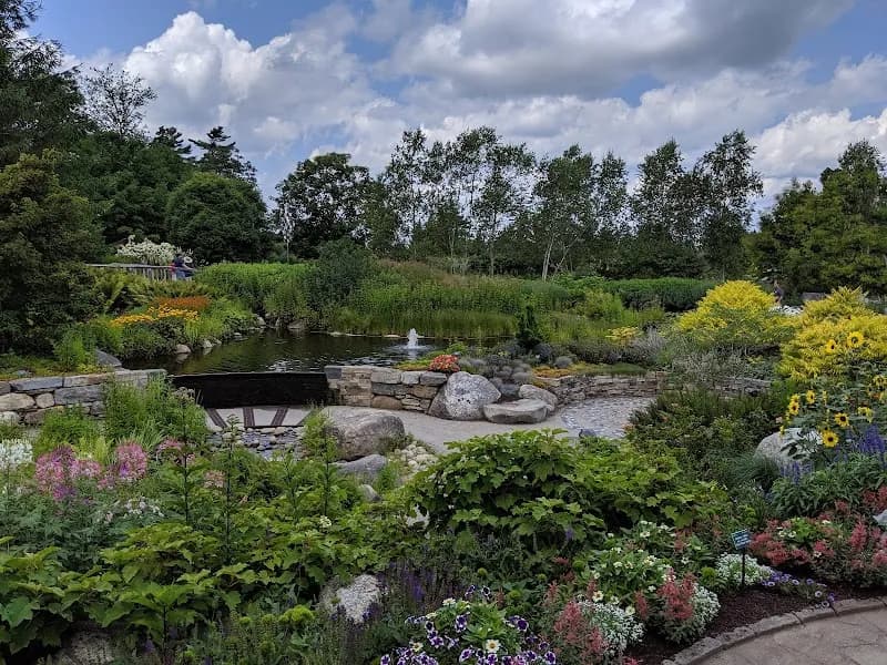 View of Coastal Maine Botanical Gardens in Bar Harbor, ME