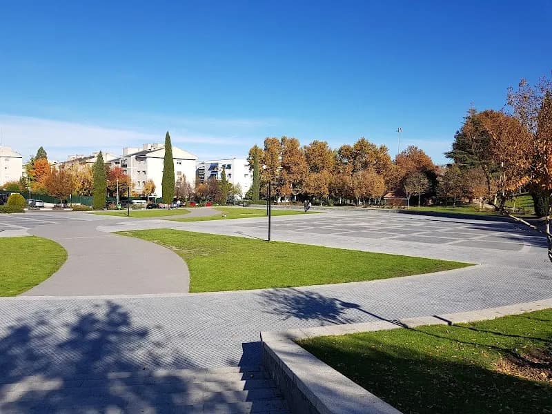 View of Colón Park in Majadahonda, Madrid