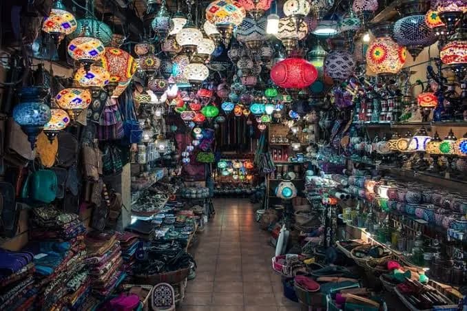 View of Colaba Market in Mumbai, MH