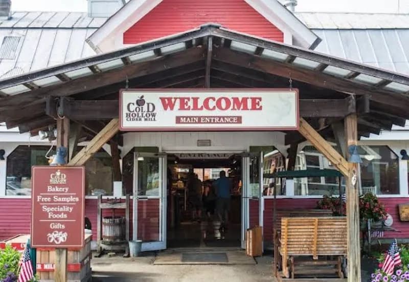 View of Cold Hollow Cider Mill in Burlington, VT