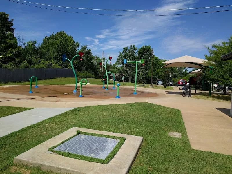 View of Collinsville Splash Pad at City Park in Collinsville, OK