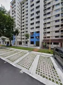 View of Community Library in Hougang, SG